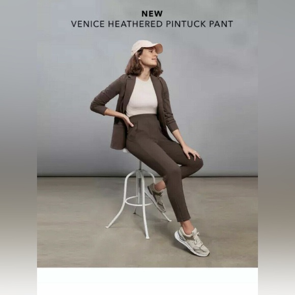 Athleta Venice Heathered Pintuck Pant NWOT - Picture 3 of 12